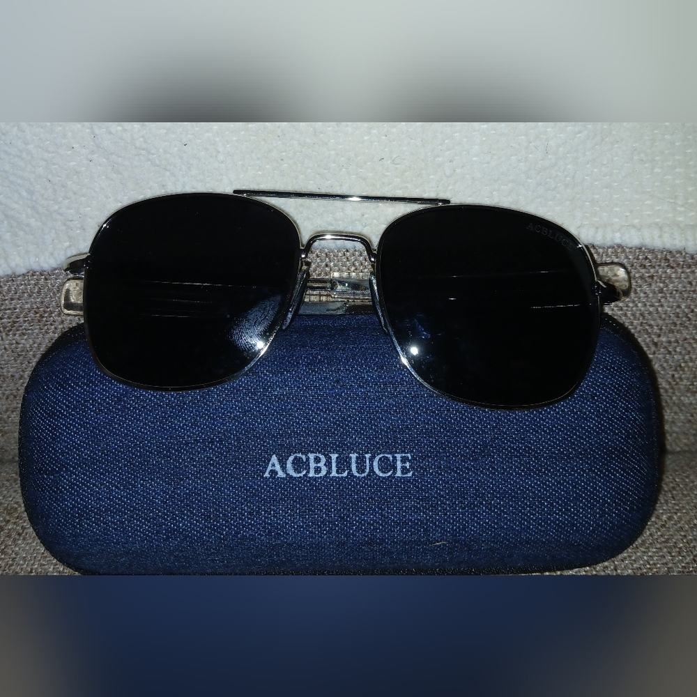 Mens Aviator Sunglasses 53mm TAC Polarized Lense Pilot Military Style Metal Fram